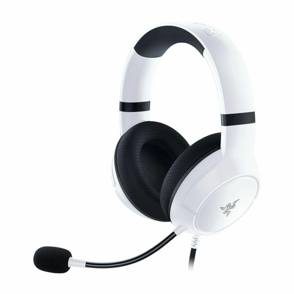Headphones with Microphone Razer RZ04-03470300-R3M1 White Multicolour