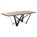 Mesa de Comedor Home ESPRIT Metal Madera de acacia 220 x 100 x 76 cm
