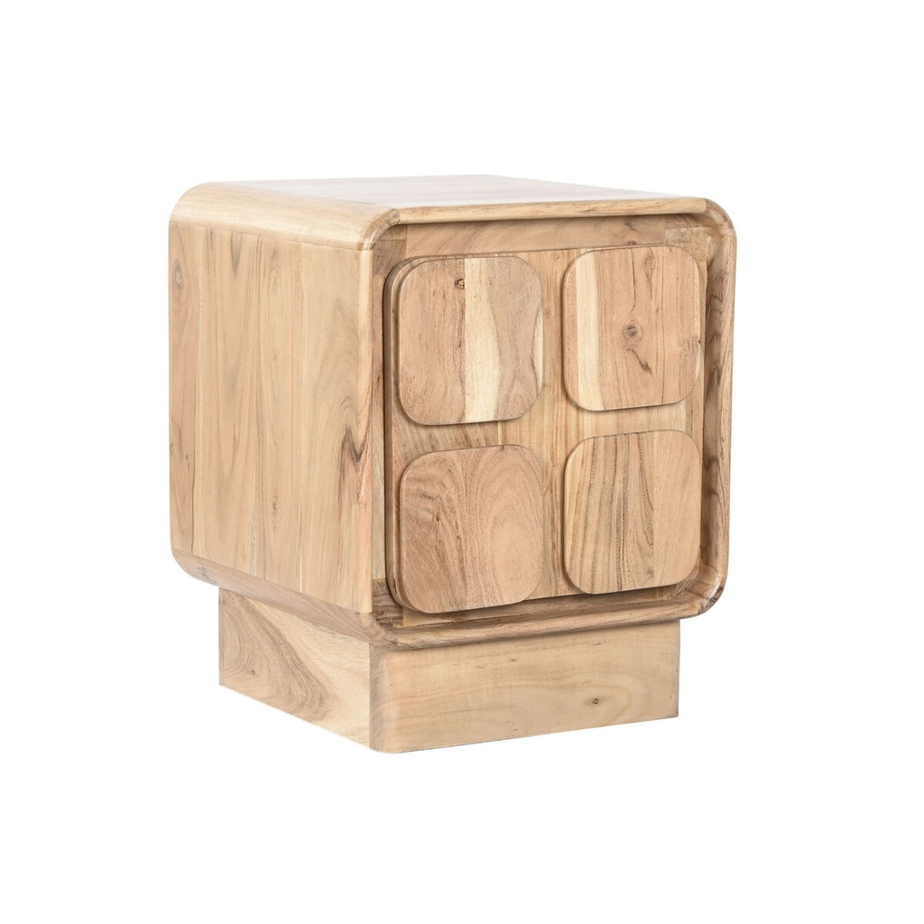 Mesita de Noche Home ESPRIT Natural 40 x 40 x 50 cm
