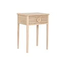 Mesita de Noche Home ESPRIT Natural 48 x 35 x 65 cm