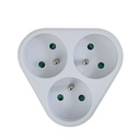 Ladrón de enchufe Esperanza ELK303W 3 Enchufes