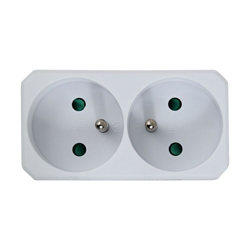 Ladrón de enchufe Esperanza ELK305W 2 Enchufes
