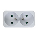 Ladrón de enchufe Esperanza ELK305W 2 Enchufes