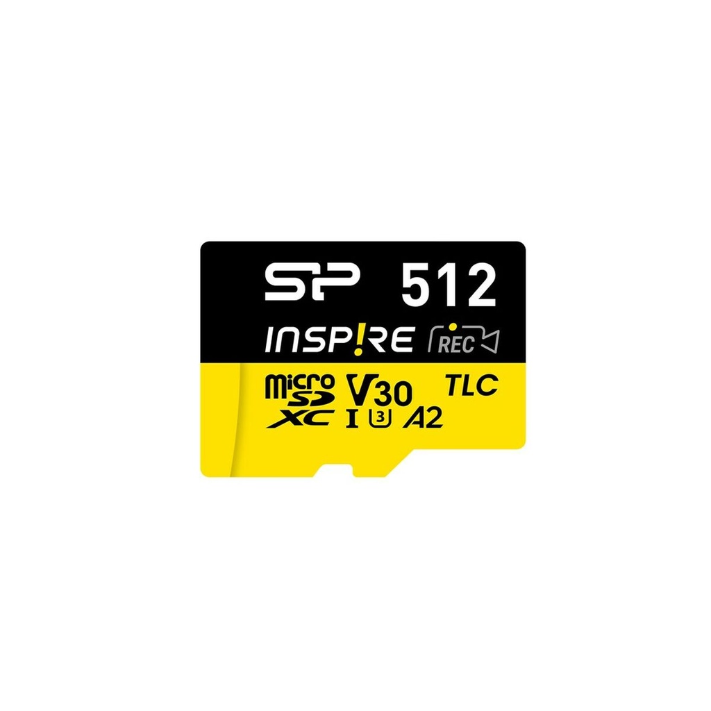 Tarjeta de Memoria Micro SD con Adaptador Silicon Power SP512GBSTXLA2V1NSP 512 GB