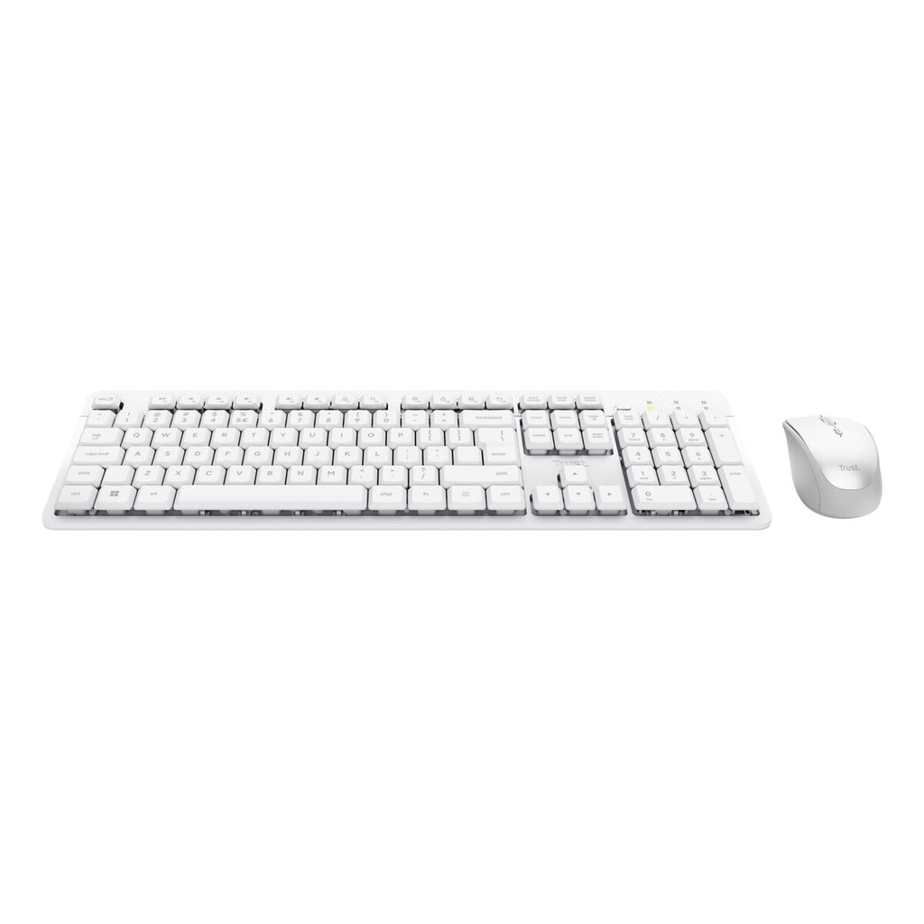 Teclado y Ratón Trust 25465 Blanco (Blanco)