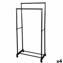 Perchero Max Home Acero Plástico 75 x 157 x 40 cm (4 Unidades)