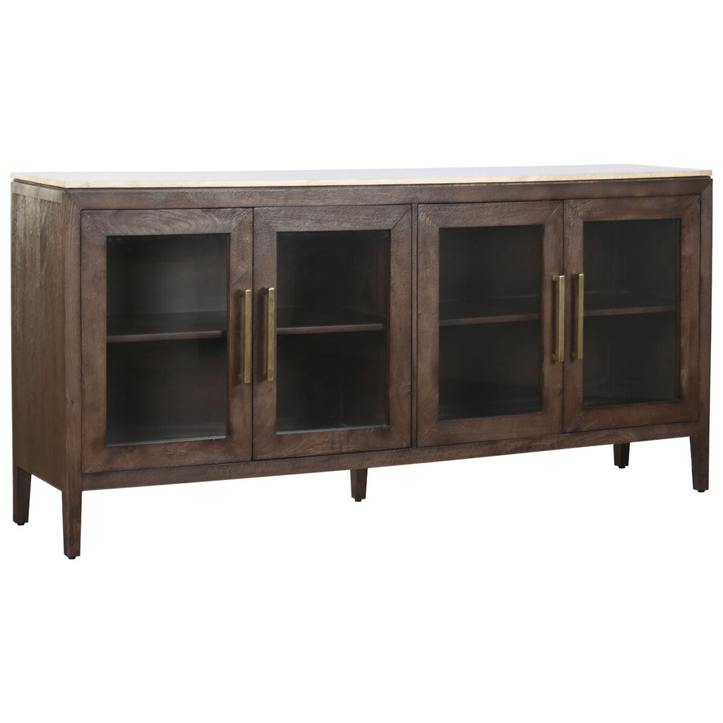 Aparador Home ESPRIT Mármol Madera de mango 180 x 40 x 85 cm