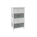 Cajonera Home ESPRIT Blanco Gris 40 x 29 x 73 cm