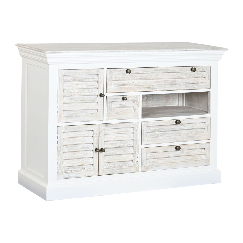Chest of drawers Home ESPRIT White Worn 115 x 40 x 80 cm
