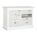Cajonera Home ESPRIT Blanco Desgastado 115 x 40 x 80 cm