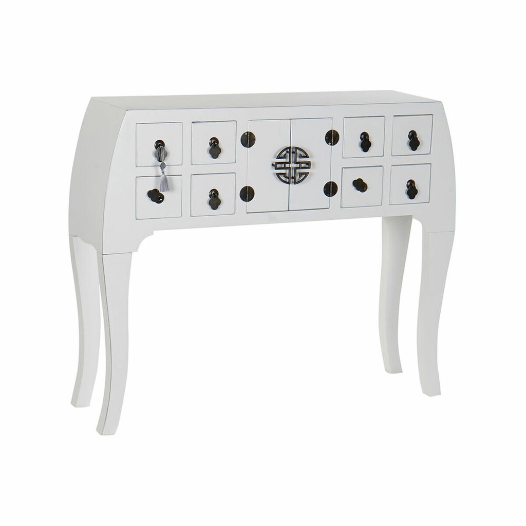 Recibidor DKD Home Decor Blanco Plateado 98 x 26 x 80 cm