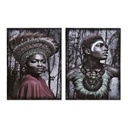 Cuadro DKD Home Decor Africana Colonial (30 x 1,8 x 40 cm) (2 Unidades) 30 x 1.8 x 40 cm (2 pcs)