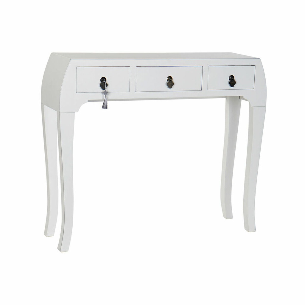 Recibidor DKD Home Decor Blanco Plateado 96 x 26 x 80 cm