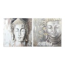 Lienzo DKD Home Decor Pino Lienzo 100 x 3,8 x 100 cm