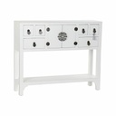 Recibidor DKD Home Decor Blanco Plateado 95 x 24 x 79 cm