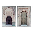 Cuadro DKD Home Decor Puerta (2 pcs) (50 x 3 x 70 cm)
