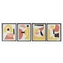 Cuadro DKD Home Decor 40 x 2,5 x 50 cm Abstracto Escandinavo (4 Piezas)