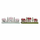 Adorno Navideño DKD Home Decor Madera Casa (2 pcs) (30 x 6 x 12 cm)