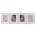 Cuadro DKD Home Decor Buda Oriental (35 x 2 x 45 cm) (4 Unidades)