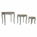 Juego de 3 mesas DKD Home Decor Madera Blanco (60 x 40 x 61 cm) (3 pcs)