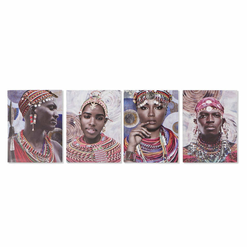 Cuadro DKD Home Decor S3018134 Colonial (30 x 1,8 x 40 cm) (4 Unidades)