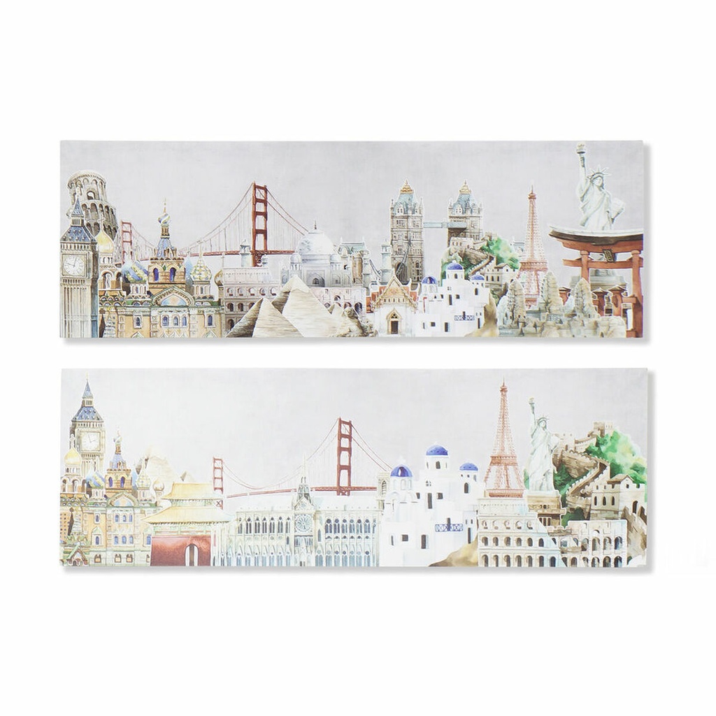 Cuadro DKD Home Decor (2 Unidades) (90 x 2 x 30 cm)
