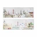 Cuadro DKD Home Decor (2 Unidades) (90 x 2 x 30 cm)