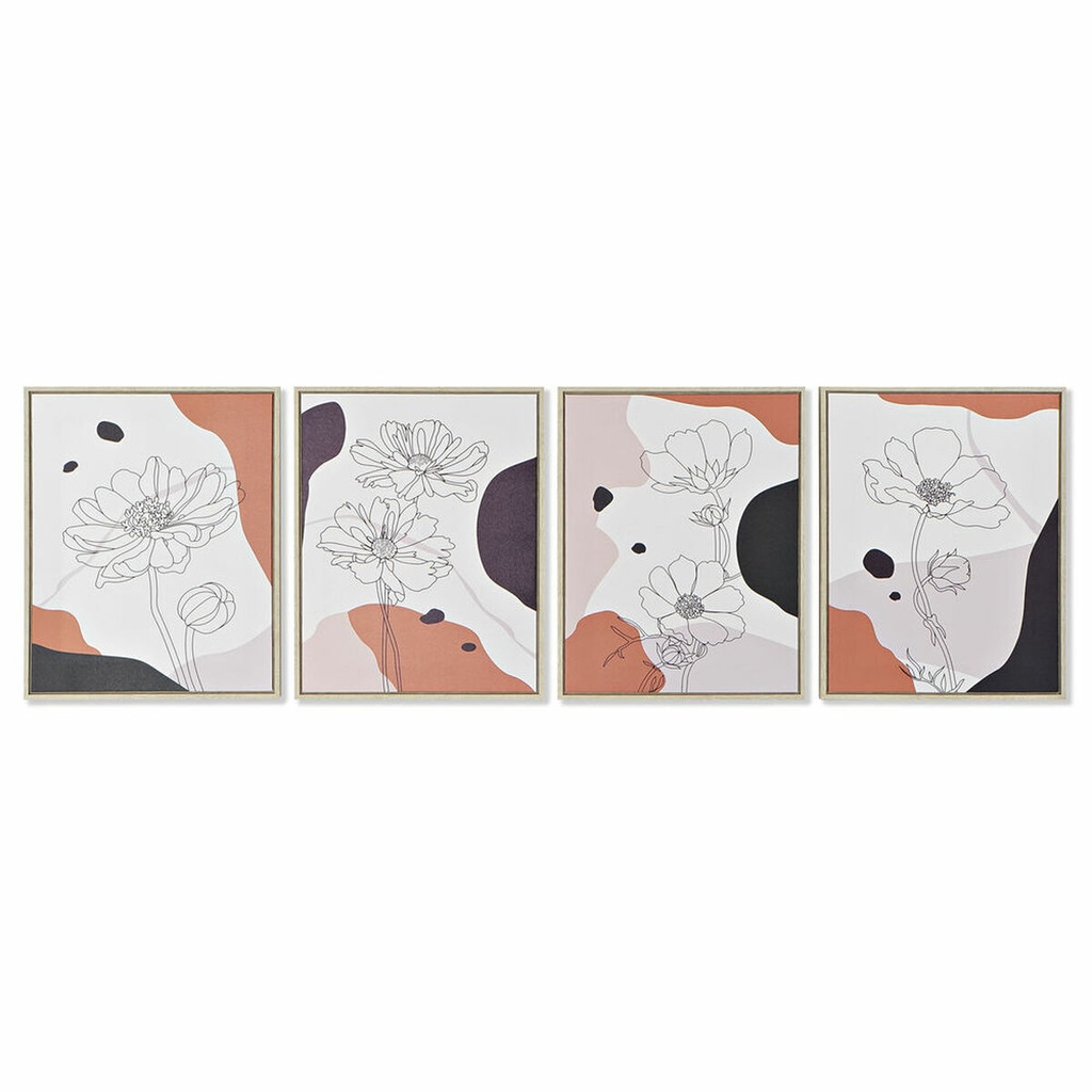 Cuadro DKD Home Decor S3018016 Abstracto (40 x 2,5 x 50 cm) (4 Unidades)