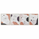 Cuadro DKD Home Decor S3018016 Abstracto (40 x 2,5 x 50 cm) (4 Unidades)