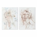 Canvas DKD Home Decor Canvas MDF Wood 50 x 1,8 x 70 cm