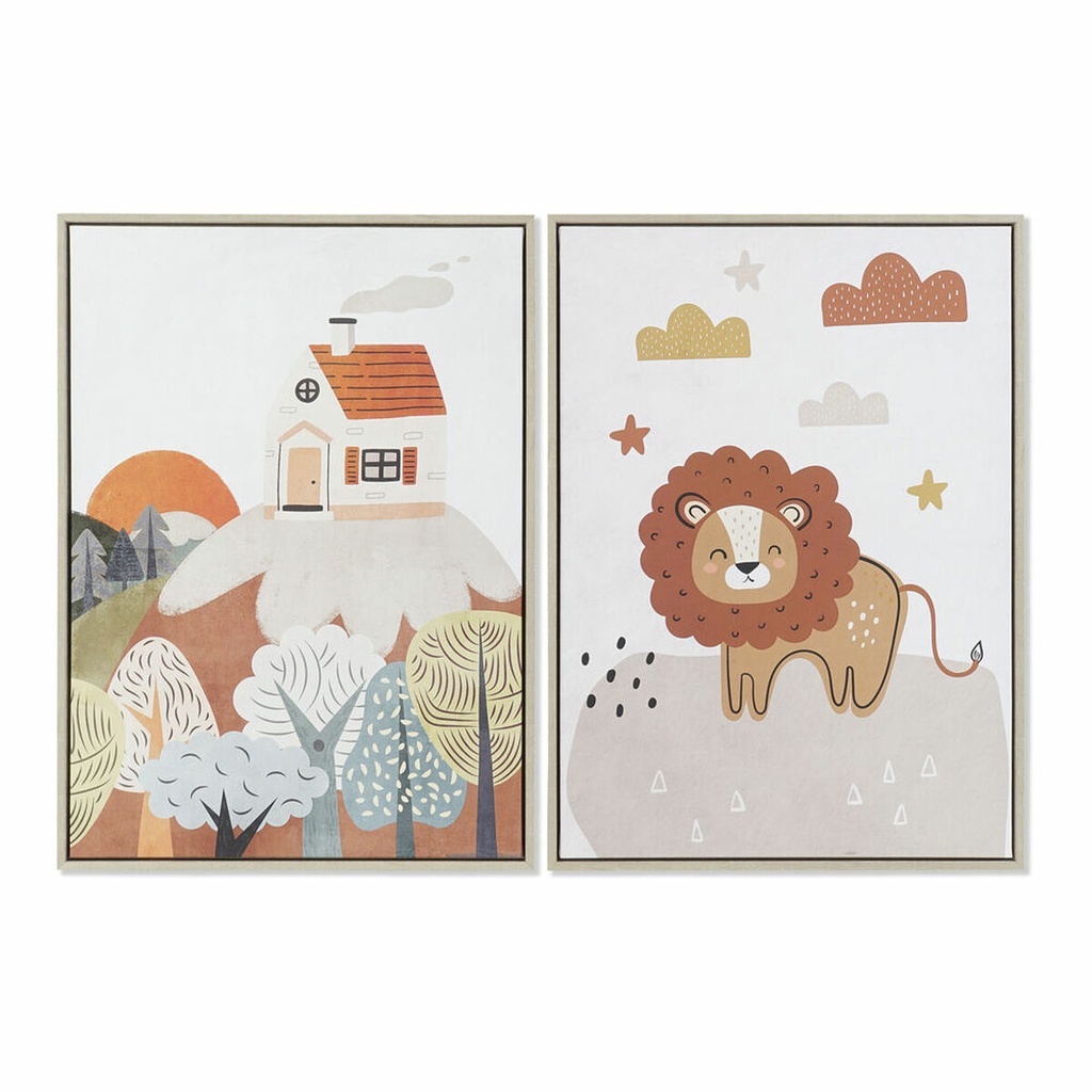 Canvas DKD Home Decor polystyrene Canvas 53 x 4,5 x 73 cm