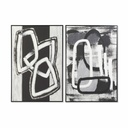 Cuadro DKD Home Decor Abstracto Moderno (83 x 4,5 x 122,5 cm) (2 Unidades)