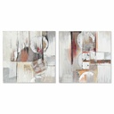 Cuadro DKD Home Decor Abstracto (60 x 2,8 x 60 cm) (2 Unidades)