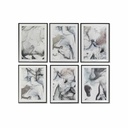 Painting DKD Home Decor Abstract Modern (6 Units) (50 x 3 x 70 cm)