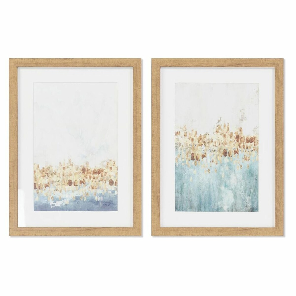 Cuadro DKD Home Decor Abstracto (30 x 2,5 x 40 cm) (2 Unidades)