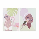 Cuadro DKD Home Decor Tropical (50 x 1,8 x 70 cm) (2 Unidades)