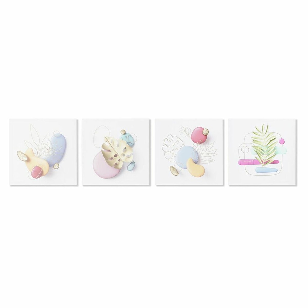 Cuadro DKD Home Decor Moderno (40 x 1,8 x 40 cm) (4 Unidades)