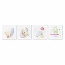 Cuadro DKD Home Decor Moderno (40 x 1,8 x 40 cm) (4 Unidades)