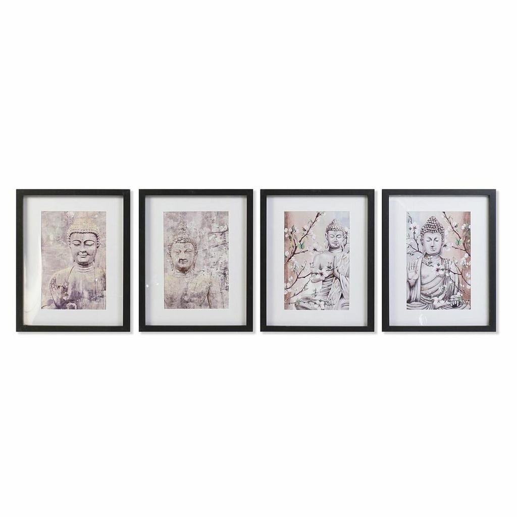 Cuadro DKD Home Decor Buda Oriental (35 x 2,5 x 45 cm) (35 x 2 x 45 cm) (4 Unidades)