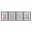 Cuadro DKD Home Decor Buda Oriental (35 x 2,5 x 45 cm) (35 x 2 x 45 cm) (4 Unidades)