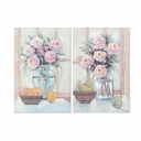 Cuadro DKD Home Decor Florero (60 x 2,5 x 90 cm) (2 Unidades)