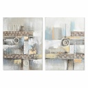Cuadro DKD Home Decor Abstracto Moderno (60 x 3 x 80 cm) (2 Unidades)