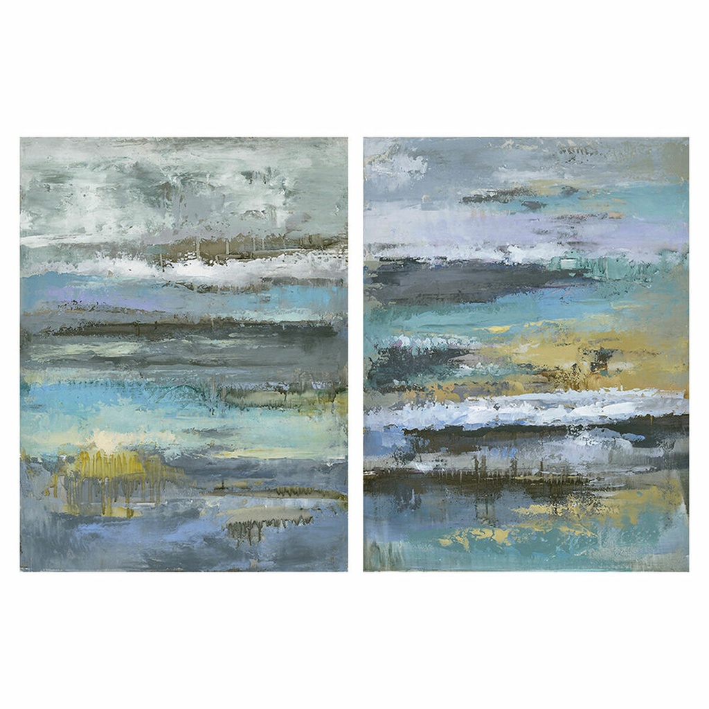 Cuadro DKD Home Decor Abstracto Moderno (60 x 2,5 x 80 cm) (2 Unidades)