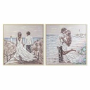 Canvas DKD Home Decor polystyrene Canvas 100 x 4 x 100 cm