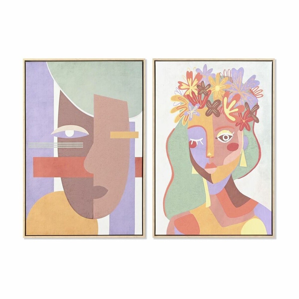 Canvas DKD Home Decor polystyrene Canvas 63 x 4 x 93 cm