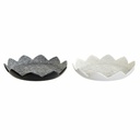 Centro de Mesa DKD Home Decor Blanco Negro Beige Gris Resina 39 x 39 x 7 cm (2 Unidades)