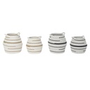 Basket set DKD Home Decor White Brown Grey Jute (2 Pieces) (2 Units)