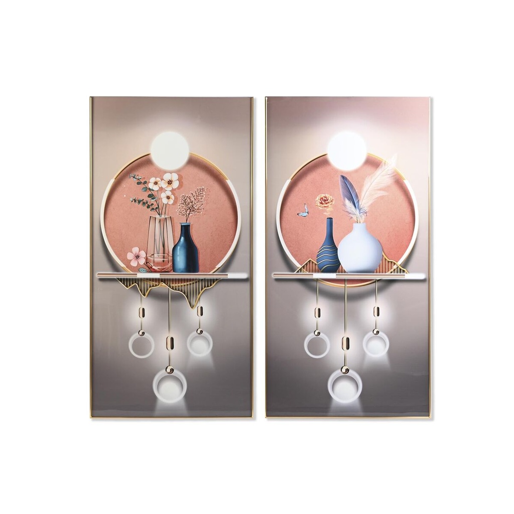 Cuadro DKD Home Decor Aluminio Madera MDF 80 x 3 x 160 cm