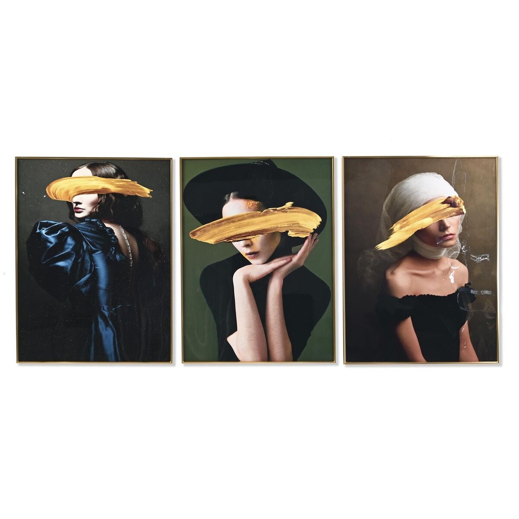 Cuadro DKD Home Decor Aluminio Madera MDF 60 x 3 x 80 cm