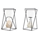 Reloj de Arena DKD Home Decor Negro Ambar Terracota 14 x 14 x 19 cm